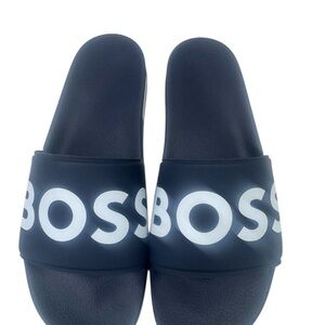 Boss Black and White Logo Slides